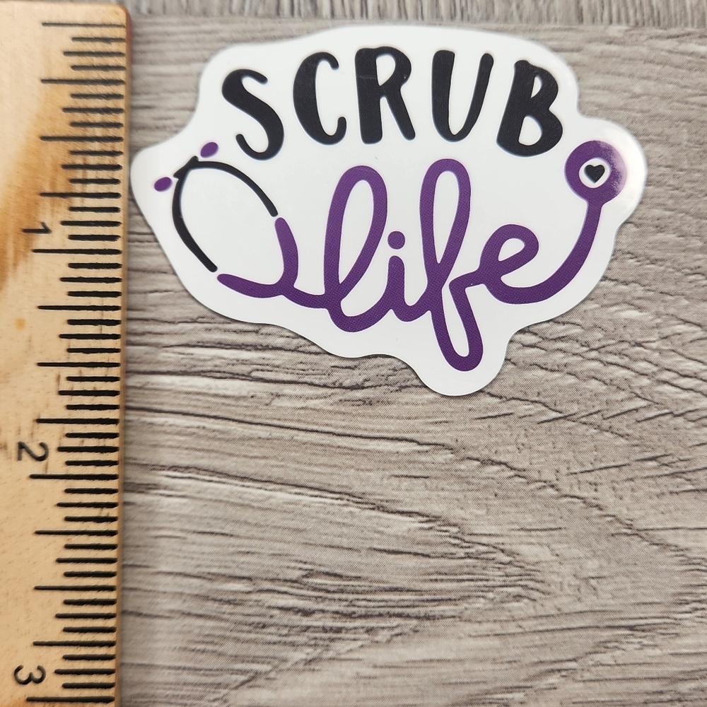 10/$10 Scrub Life Sticker